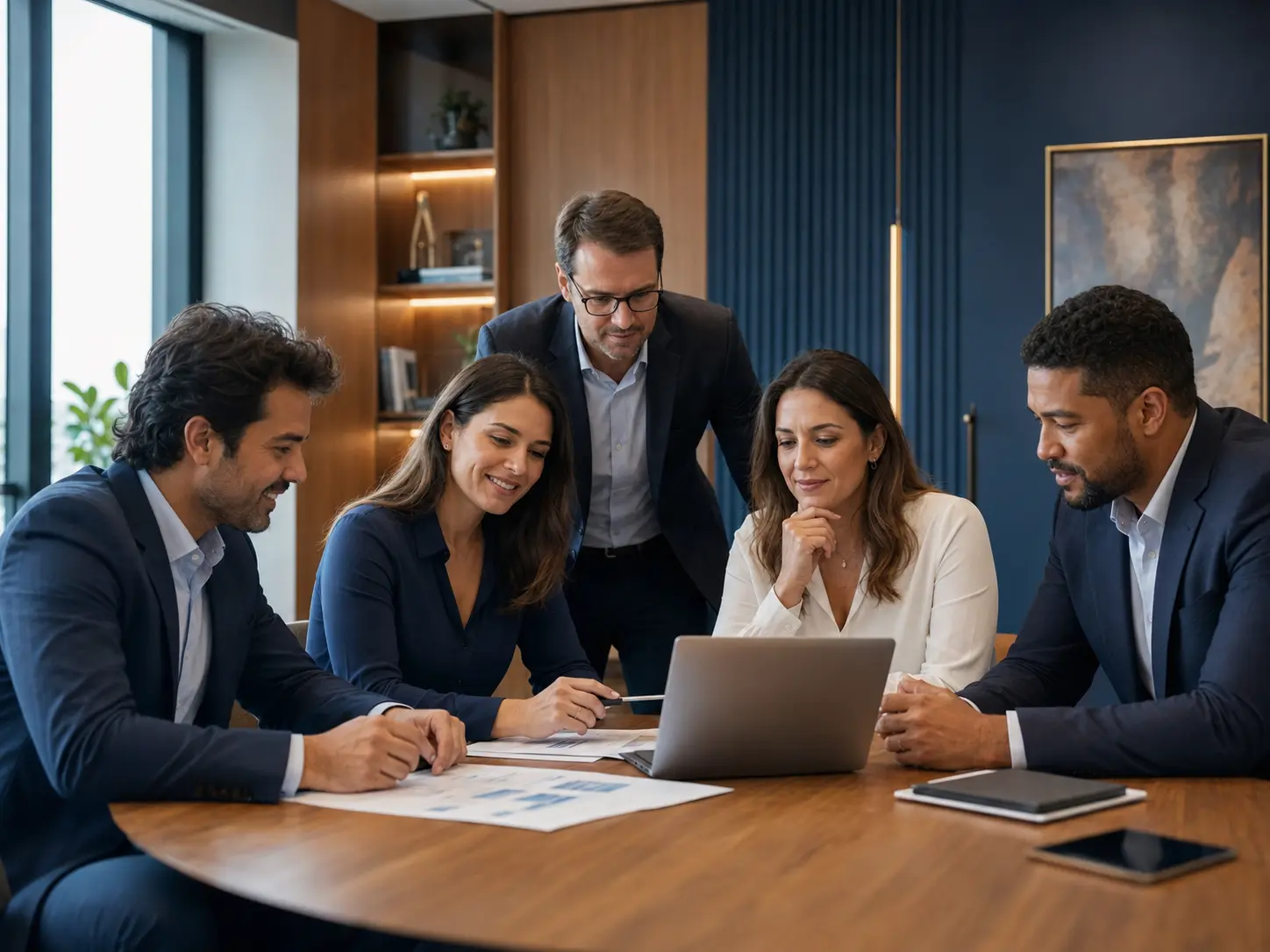 Equipe GMK em reunião